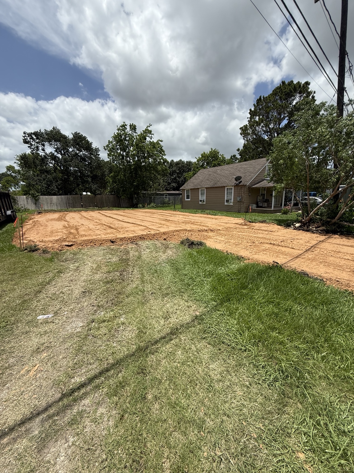 Dirt work and site prep project