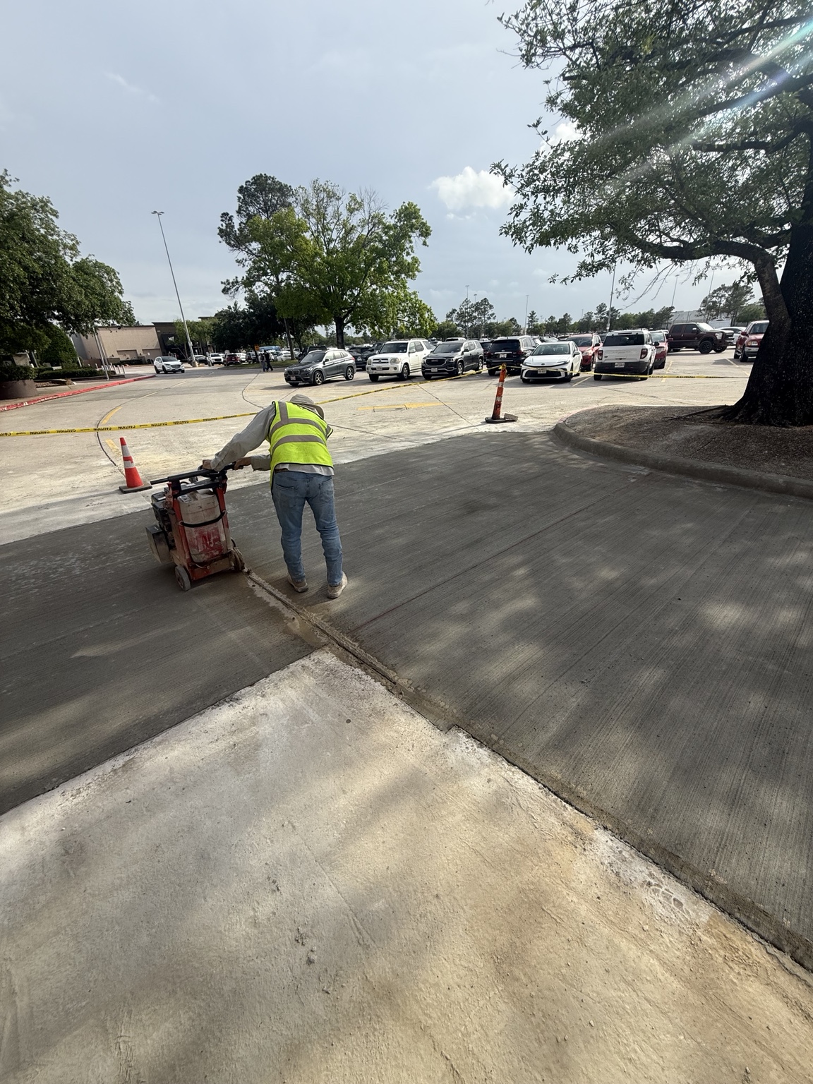 Concrete saw cutting project