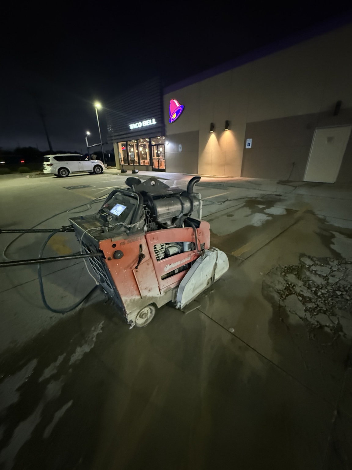 Concrete saw cutting project