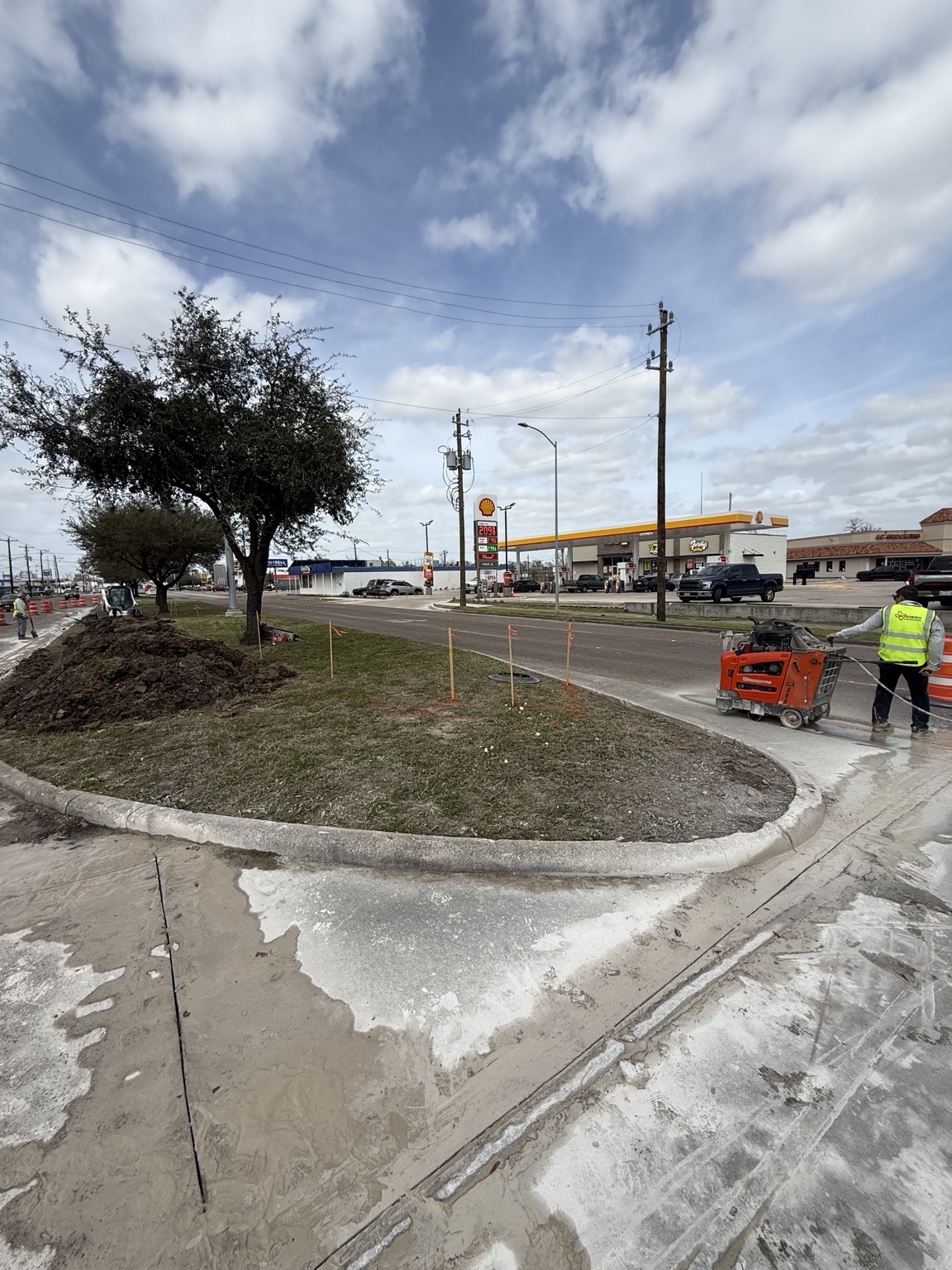 Concrete saw cutting project